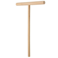 T-förmiger Crêpe-Stab aus Holz, 12 cm breit, antihaftbeschichtet, 3-teiliges Set