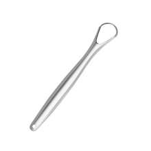 Raspador de língua SharkTRUE, reutilizável e portátil, em aço inoxidável, escova de limpeza oral para língua, ideal para adultos e crianças.