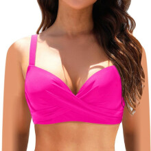 Bikinitopjes voor dames met push-up vulling, beugel, bloemenprint of effen kleurstelling.