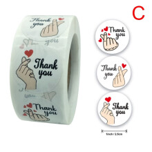 Flower Thank You Stickers Labels Gift Packaging Stickers Birthday Party Wedding