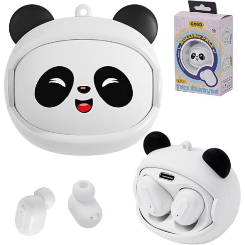 ZLCKids Wireless Earbuds with Rotating Charging Case, Safe 88dB Volume, Mic, Compatible with Android & iOS