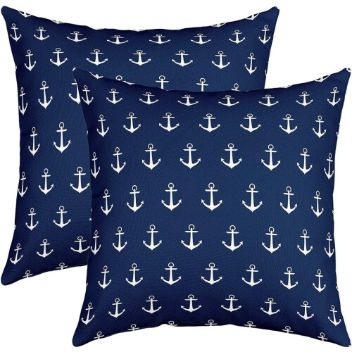 Fețe de pernă decorative Anchor Decor, 45x45 cm, set de 2