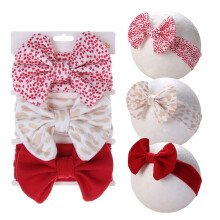 3 lazos para el cabello para niñas pequeñas y bebés, lazos grandes bordados con estampado floral hechos a mano, accesorios para el cabello,