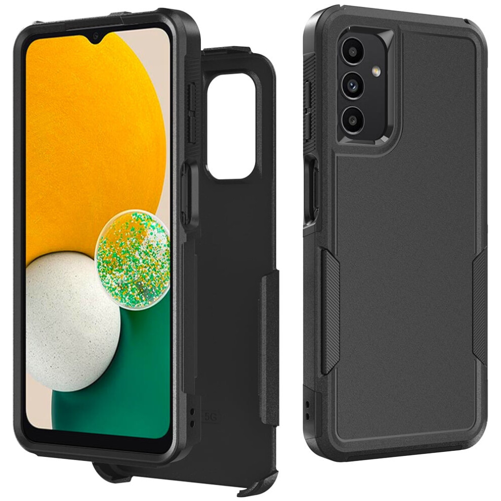 Xhy Compatible With Samsung Galaxy A13 5G Case Â Military-Grade Double-Layer, Shock & Drop Resistant, Detachable Tpu Phone Case Â Black 9130661769037
