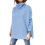 Pulls pour femmes à col roulé et manches chauve-souris, pulls amples et oversize, pulls en grosse maille 1