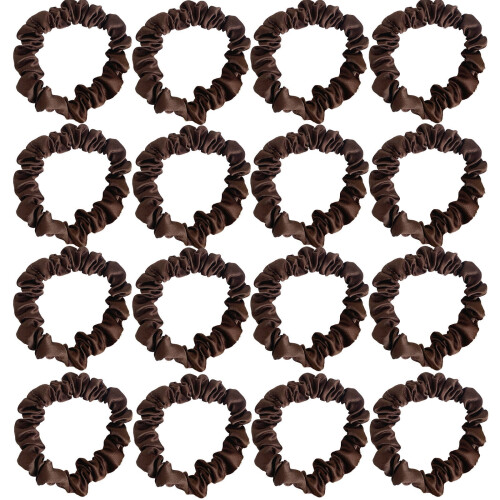 16 τεμάχια Scrunchies, λεία και απαλά αξεσουάρ μαλλιών από σατέν για γυναίκες,