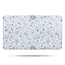 Tapis de bain floral Pioneer Flower, tapis antidérapant en microfibre avec envers en caoutchouc, tapis de bain doux de 43 x 76 cm pour