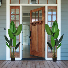 Kunstig plante Kunstig grønn plante 160cm Tropical Palm Artificial Monstera Snake Plant