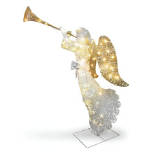 Ange lumineux de Noël pour décoration de jardin extérieur