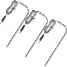 3-teiliges Fleischthermometer-Set als Ersatz für Grills und Smoker. 2,5-mm-Stecker für die Temperaturfühler.