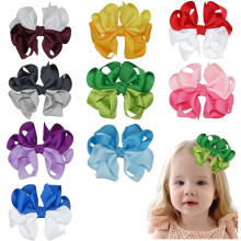 Purple Ombre Hair Bows for Toddlers 3.5 Inch 9pcs