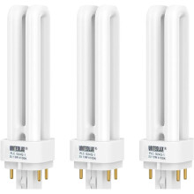 PLC-13W4-stifts G24q-1 CFL-lampor med dubbla rör (3-pack)