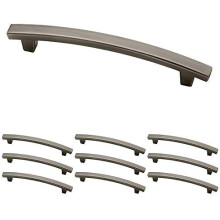 Pierce cabinet handles heirloom silver 10-pack 5-1/16 inch