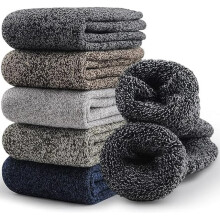 Merino Wool Socks for Men Thick Winter Hiking 5 Pairs