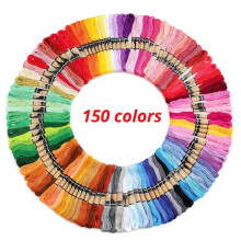 50/100/150/200/447 pezzi di filo da ricamo multicolore, filo per punto croce, matassine di cotone, kit di matassine, strumento per cucito fai da te