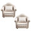 Worgeous Dockhus Vardagsrumsmöbler Miniatyrhus Soffa Möbler Beige 2 Styck 1