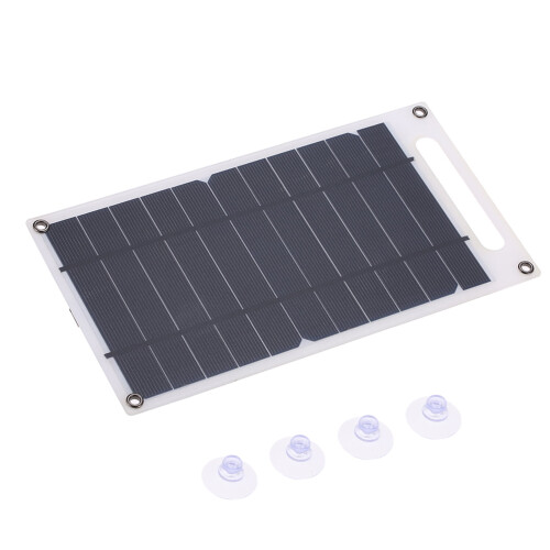 7.8W Portable Thin Solar Charging Plate with USB Port, Compatible with USB Devices