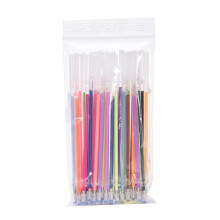 Premium glittergelpennrefills 0,8 mm, kompatibel med vanliga gelpennor, neonfärger, smidig skrift för hantverk och målarkonst