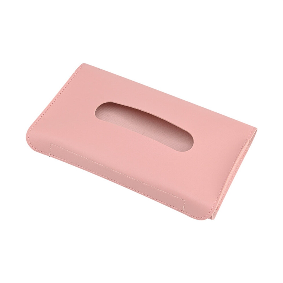 2 Pcs Leather Car Tissue Holder Back Seat Sun Visor Napkin Storage Box Vehicle Accessories Universal For Suv/Truck/Rv 9450273771335