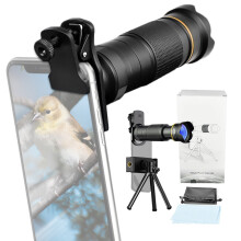 Kit teleobiectiv pentru smartphone 36x cu mini clemă pentru trepied