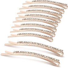 10 piezas de horquillas con diamantes de imitación, pinzas para el cabello de cristal, pasadores brillantes para el cabello, accesorios decorativos
