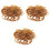 3Pièces Bandes Élastiques Souples Pour Maison Et Couleur Marron 3