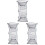 3Pièces Filet Élastique Pliable Noir Multi-Couches Pour 2