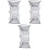 3Pièces Filet Élastique Pliable Noir Multi-Couches Pour 3