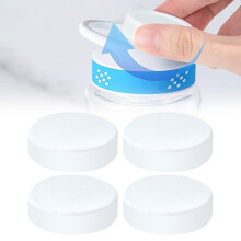 Lot de 4 bouchons en silicone pour bouteilles Cirkul – Texture antidérapante, blancs, compatibles avec Cirkul