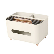 Porta fazzoletti quadrato LAMIRO con vassoio portaoggetti, cubo decorativo per bagno, toeletta, comodino, camera da letto – Compatibile con standard