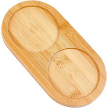 Plateau en bambou pour moulin à sel et poivre, support pour moulin à poivre, diamètre intérieur 71,5 mm, moulins et salières, support pour