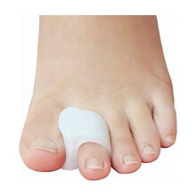 ZLCPack of 12 Gel Toe Separator, (1/4" Thick) Big Toe Spacers, Single Loop Toe Spreader for Bunions, Overlapping Toe, Corrector and Spacer (White)
