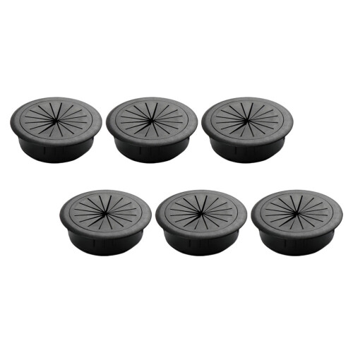 FRCOLOR6Pcs Οργανωτής Καλωδίου για Γραφείο, Κάλυμμα Οπής Καλωδίου, Ροδέλα Καλωδίου