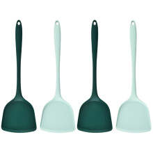 Set di 4 spatole in silicone antiaderenti per friggere, lavorare in padella, wok, paletta multiuso antiaderente, cucchiaio da zuppa per uso domestico
