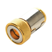 Magnetic Screw Ring Bit, Removable Magnetizer for 1/4" (6.35mm) Hex Screwdrivers & Power Bits – Yellow
