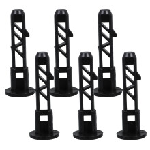 6PCS Plastic Wheelie Bin Lid Hinge Pins Trash Can Latch Bin Lid Wheeled Trash Can Lid Hinge Pins Flexible Bin Cover Fixings Trash Bins Accessories