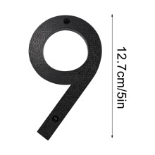 5 Inch Modern Metal House Numbers Black Door Number House Address Letters And Numbers For Outside Signs