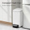Stainless Steel Trash Can with Lid 6L White 1