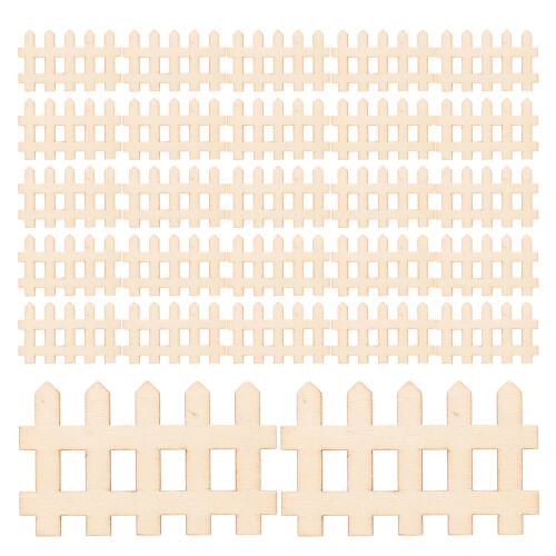 400Stk Gartenzaun Khaki Für Basteln Und Märchengarten