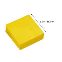 birthday napkin 80pcs Bright Yellow Paper Napkins Disposable Paper Napkins for Birthday