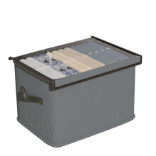 Large Capacity Foldable Under-Bed Storage Boxes with Reinforced Handles – Compatible with Most Closet Spaces