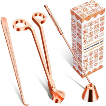 Set per tagliare lo stoppino delle candele con spegnistoppino e mestolo.