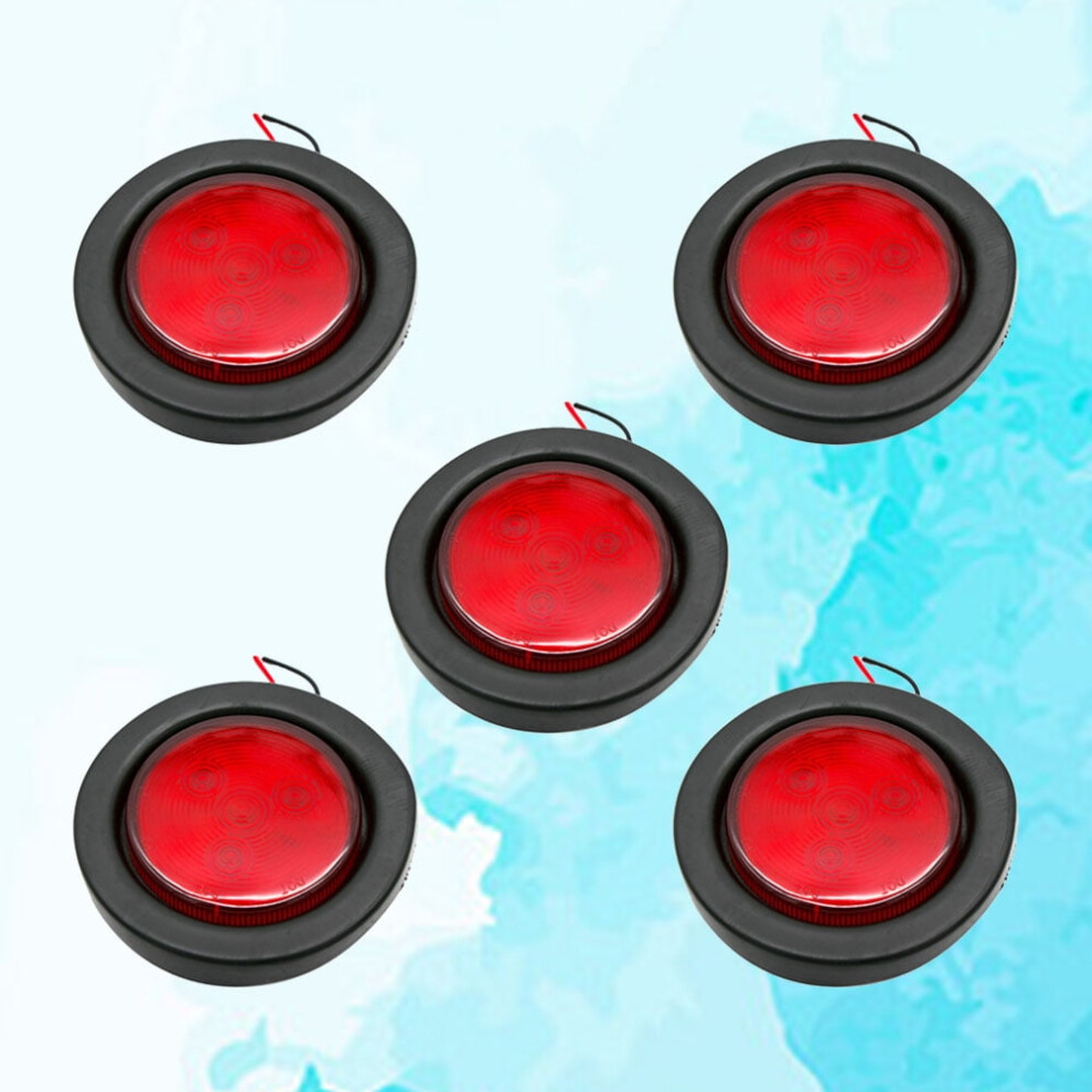 Led Plastic 5Pcs 2Inch For Truck Trailer Light/Red 9426043318895