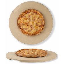 Kulatý kámen na pizzu, 15 palců, kordieritový pečící kámen