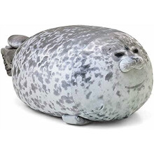 Vankúš Chubby Blob Seal – Roztomilá plyšová hračka s tuleňom, mäkký bavlnený plyšový vankúš na zdriemnutie, pohovku a posteľ,