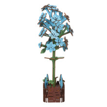 3Ensembles Puzzle Bois Fleurs Jacinthe DIY Original Décor Maison