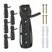 Suporte de parede preto para bicicletas - conjunto de 6