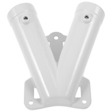 Support de drapeau mural en métal blanc Homoyoyo (réglable, 1 ensemble)