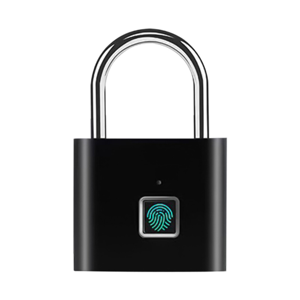 Bdday Fingerprint Padlock, Smart Keyless Lock,Locker Lock, Biometric Metal Keyless Thumbprint Lock,, Usb Rechargeable,For Locker, Backpack, Suitcase 9083649090169