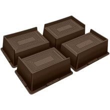 Stevige bedverhogers van 15 cm hoog, gemaakt van PP-materiaal, 4 stuks